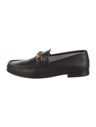 Gucci Horsebit Accent Leather Dress Loafers