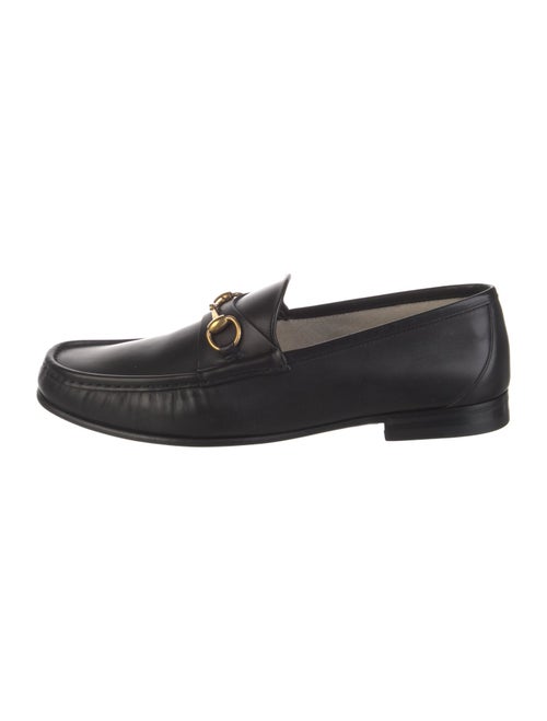 Gucci Horsebit Accent Leather Dress Loafers