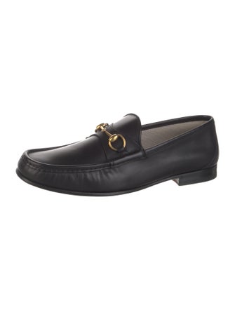 Gucci Horsebit Accent Leather Dress Loafers