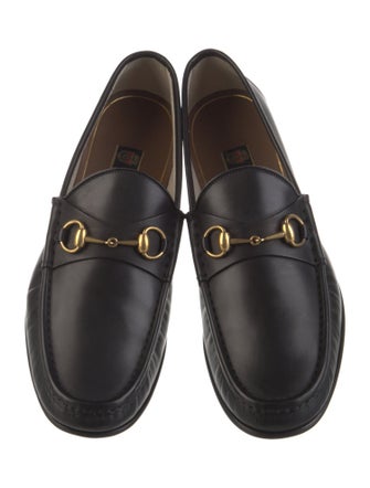 Gucci Horsebit Accent Leather Dress Loafers