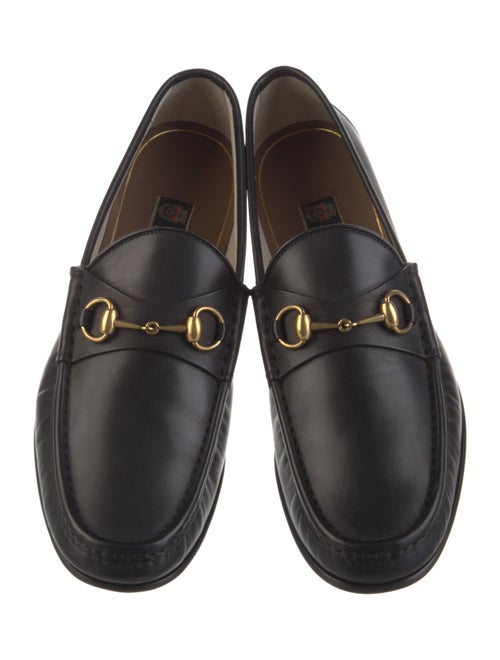 Gucci Horsebit Accent Leather Dress Loafers