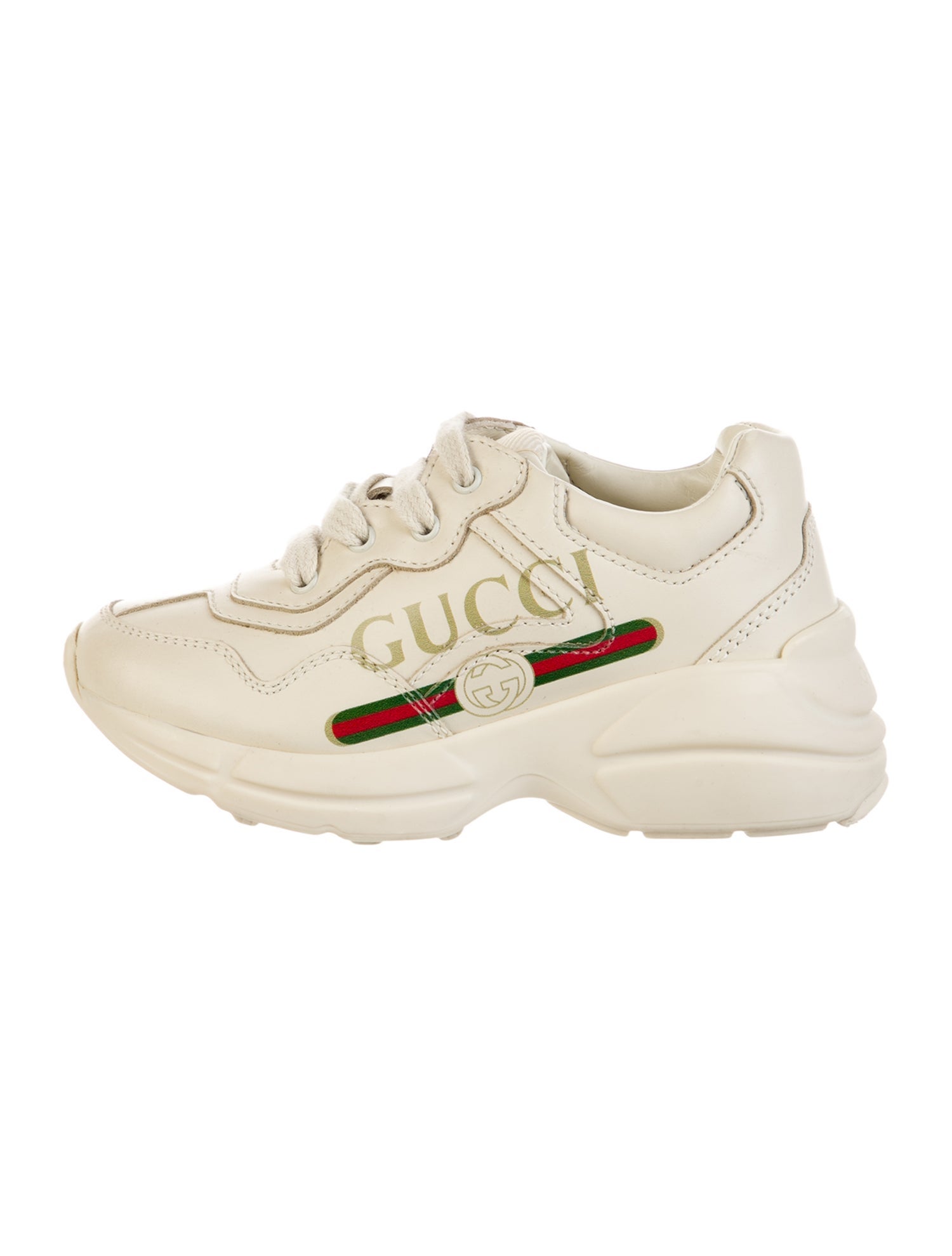 Gucci Gucci Kids Rhyton Logo Trainers