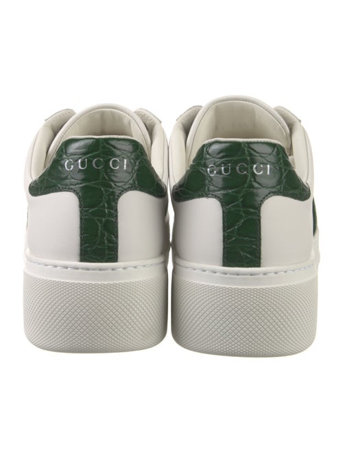 Gucci Web Accent Leather Sneakers