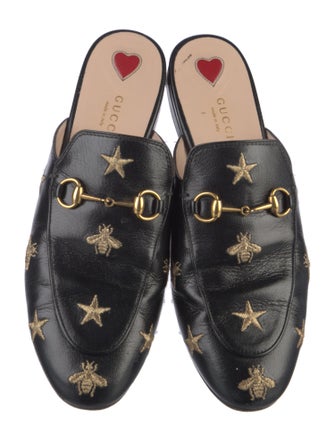 Gucci Horsebit Accent Leather Mules