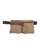 Gucci GG Canvas Double Pocket Belt Bag