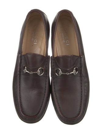 Gucci Horsebit Accent Leather Loafers