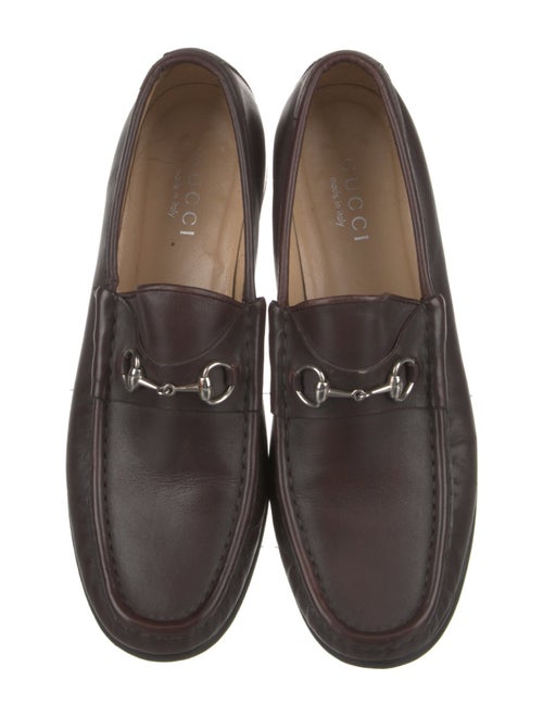 Gucci Horsebit Accent Leather Loafers