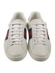 Gucci Web Accent Leather Sneakers