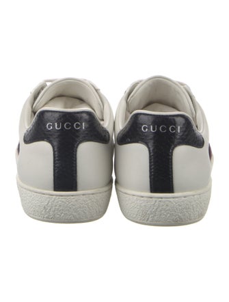 Gucci Web Accent Leather Sneakers