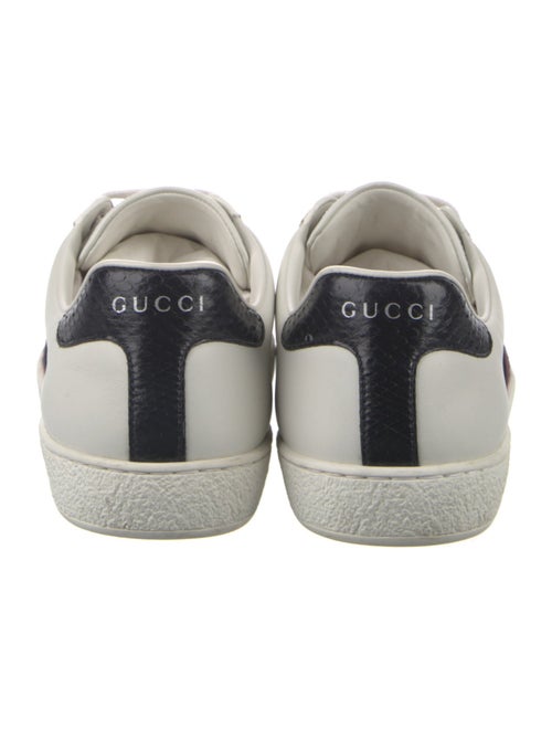 Gucci Web Accent Leather Sneakers