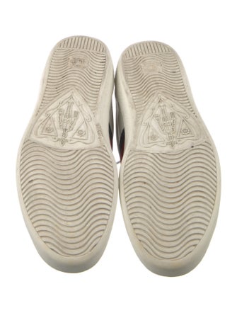 Gucci Web Accent Leather Sneakers