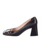 Gucci Horsebit Accent Leather Pumps