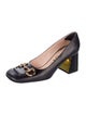 Gucci Horsebit Accent Leather Pumps