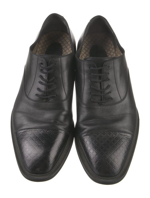 Gucci Interlocking G Logo Leather Oxfords