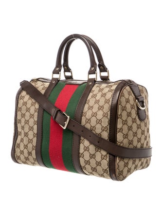 Gucci GG Canvas Web Boston Medium