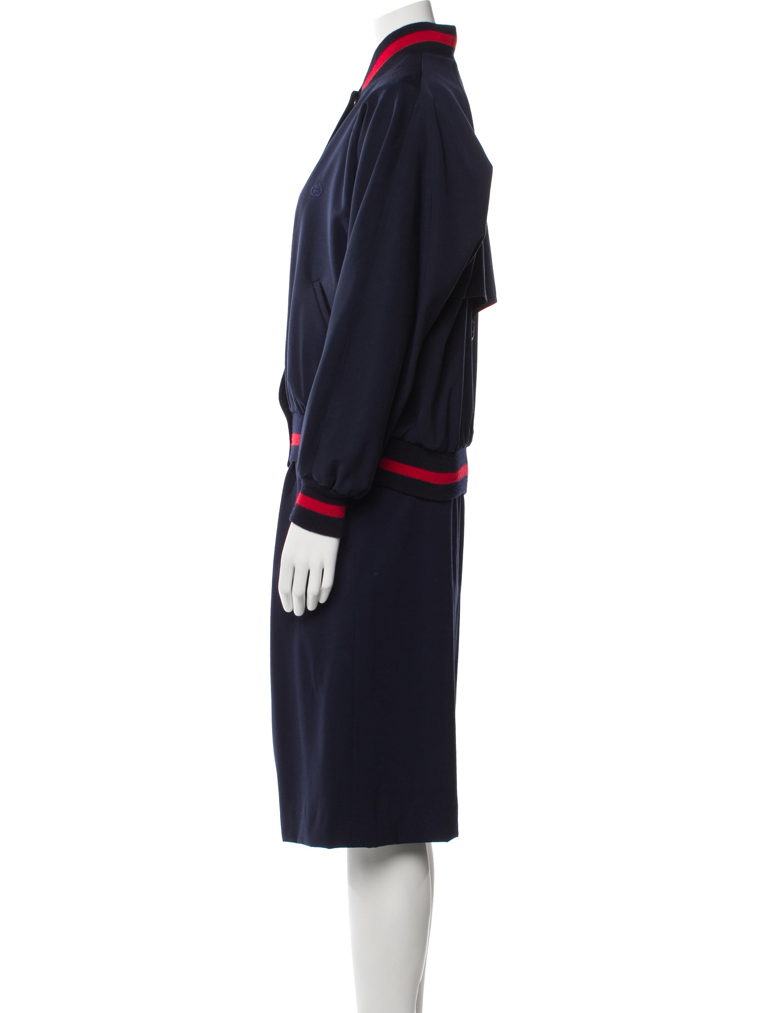 Gucci Vintage Wool Skirt Set