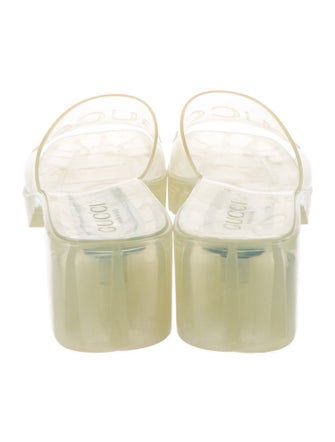 Gucci Rubber Graphic Print Slides