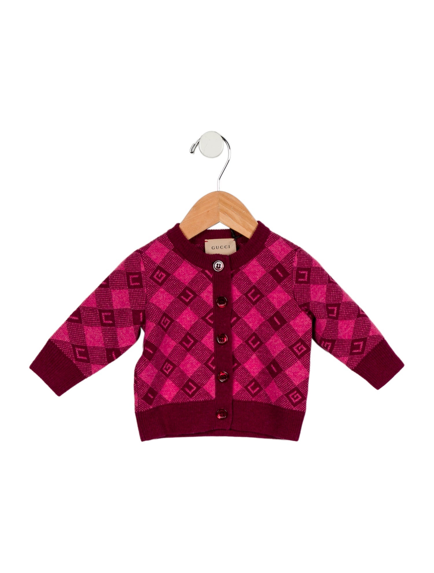 Gucci Infant Girls' Intarsia Cardigan w/Tags