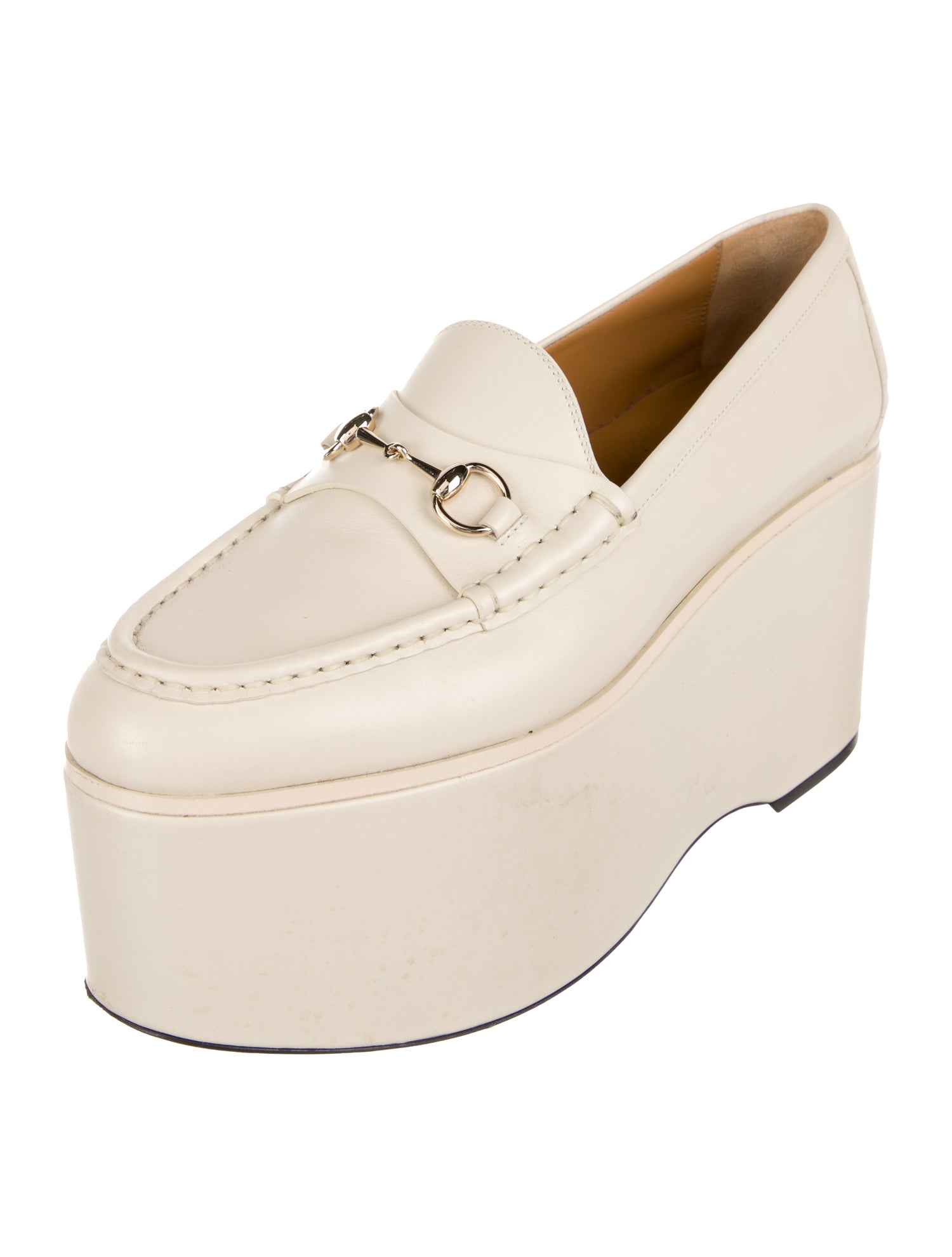 Gucci Horsebit Accent Leather Pumps