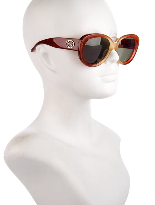 Gucci Interlocking G Logo Cat-Eye Sunglasses