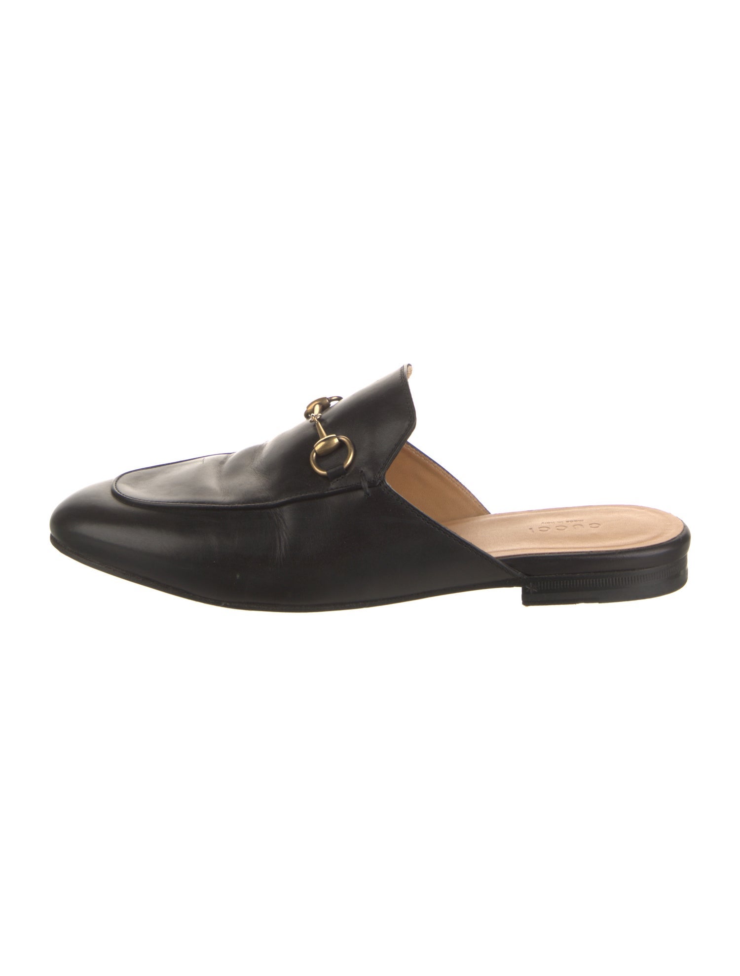 Gucci Horsebit Accent Leather Mules