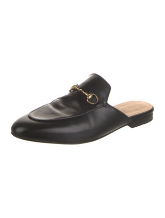 Gucci Horsebit Accent Leather Mules