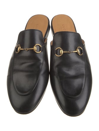 Gucci Horsebit Accent Leather Mules