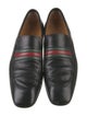 Gucci Web Accent Leather Dress Loafers