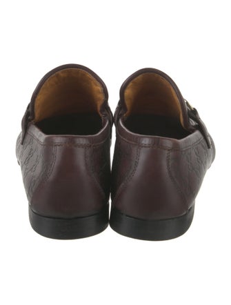 Gucci Horsebit Accent Leather Dress Loafers