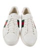 Gucci Web Accent Leather Sneakers