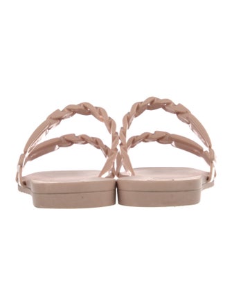 Gucci Rubber Chain-Link Accents Slides