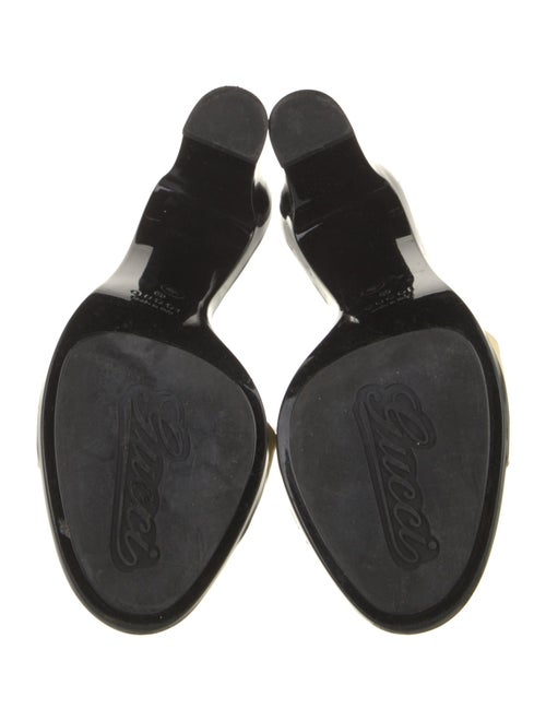 Gucci Horsebit Accent Patent Leather Slides