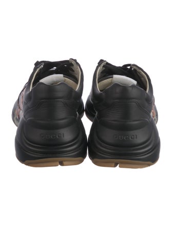 Gucci Tiger Head Accent Leather Sneakers
