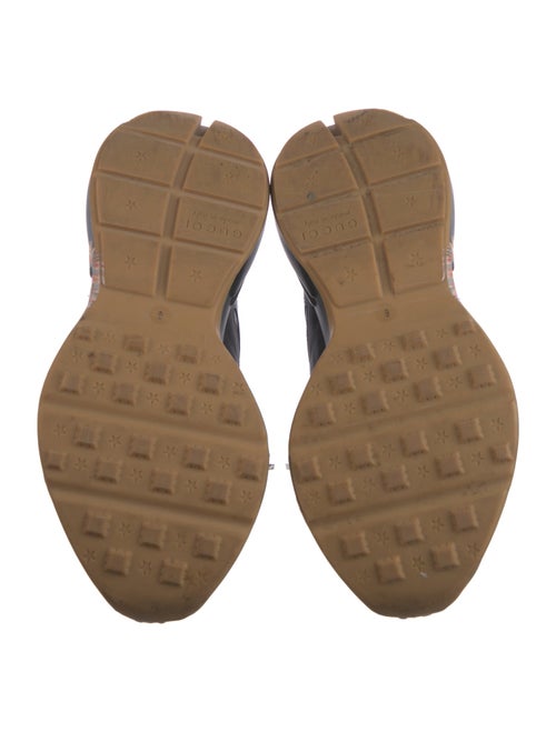 Gucci Tiger Head Accent Leather Sneakers