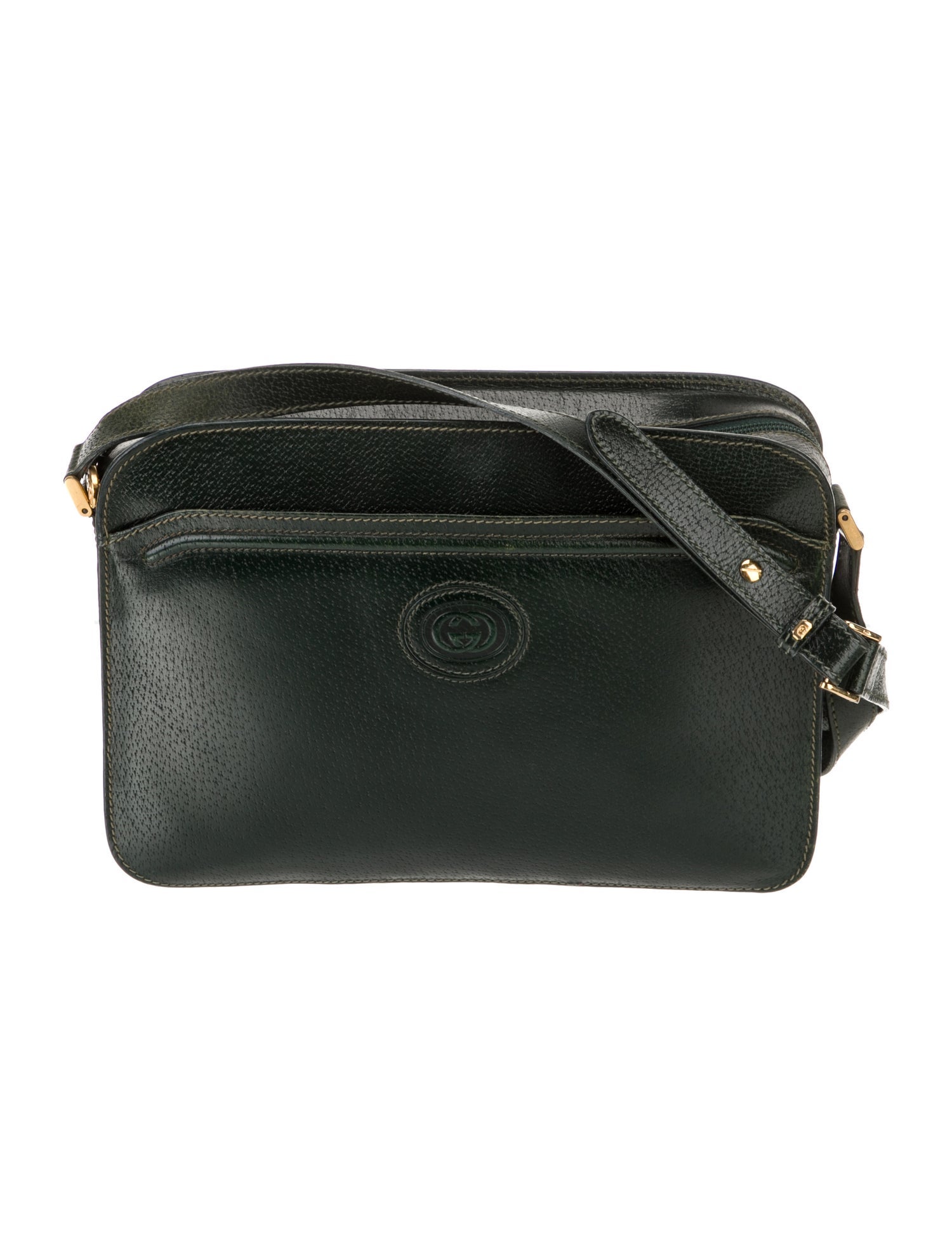 Gucci Leather Messenger Bag