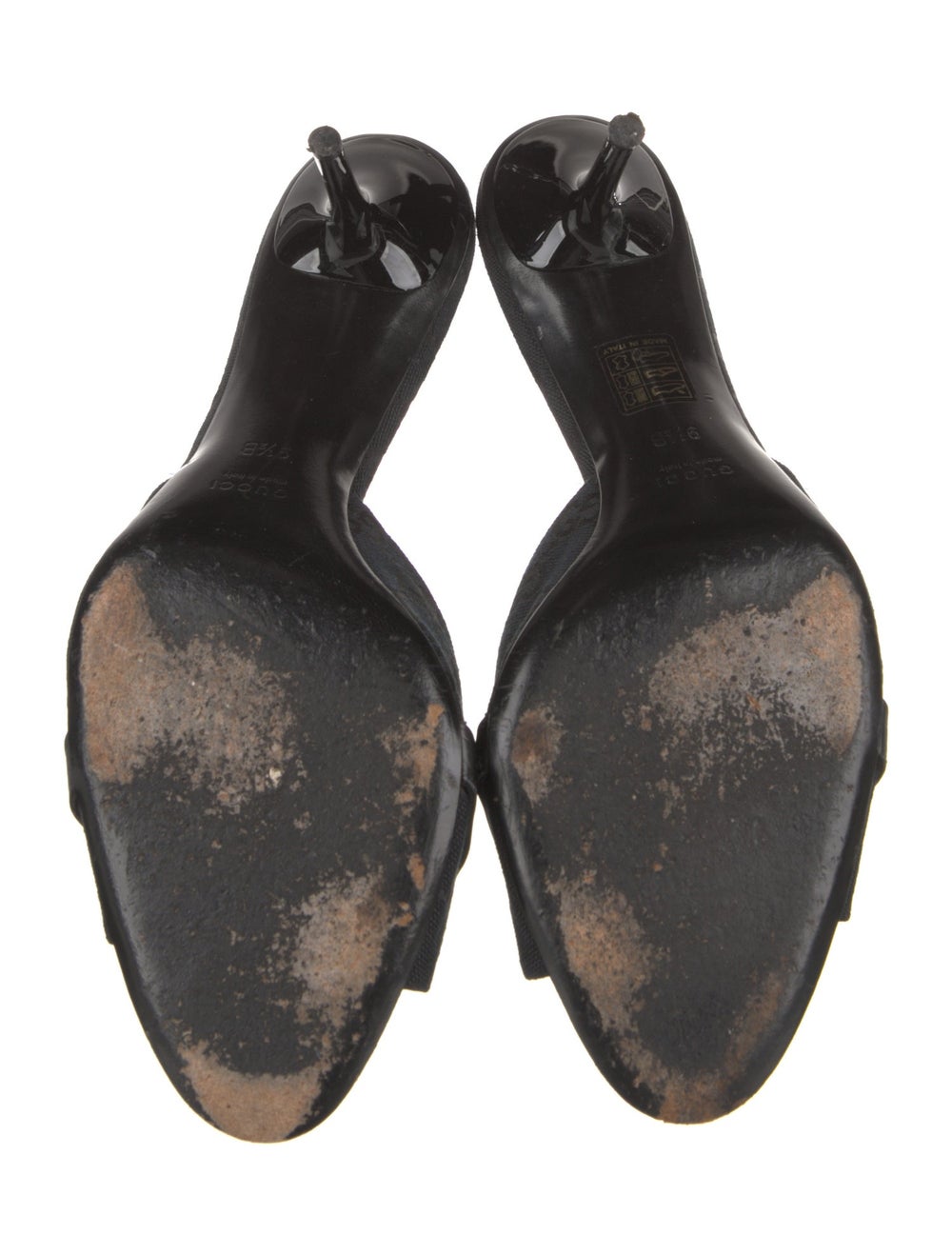 Gucci Canvas Slides Black GG Canvas & Horsebit Ac… - image 5