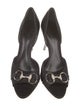 Gucci GG Canvas Satin D'Orsay Pumps