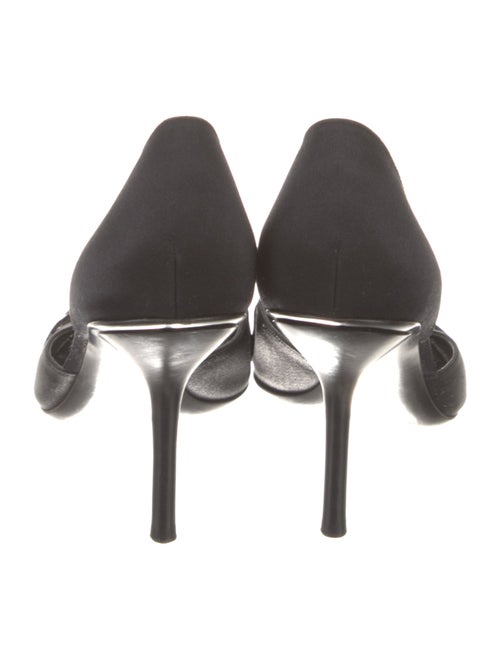 Gucci GG Canvas Satin D'Orsay Pumps