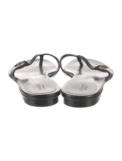 Gucci Horsebit Accent Leather Slides