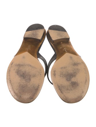 Gucci Horsebit Accent Leather Slides