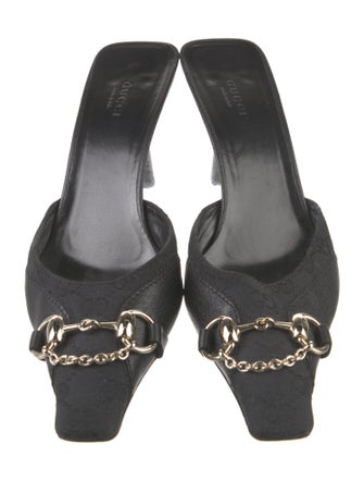 Gucci GG Canvas Canvas Mules