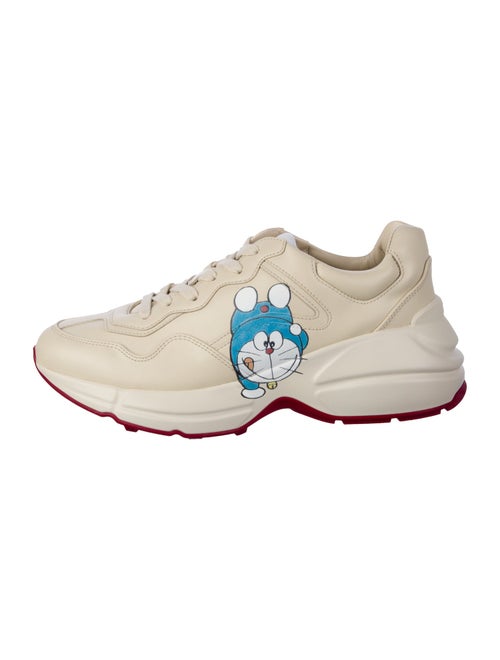 Gucci Leather Printed Chunky Sneakers