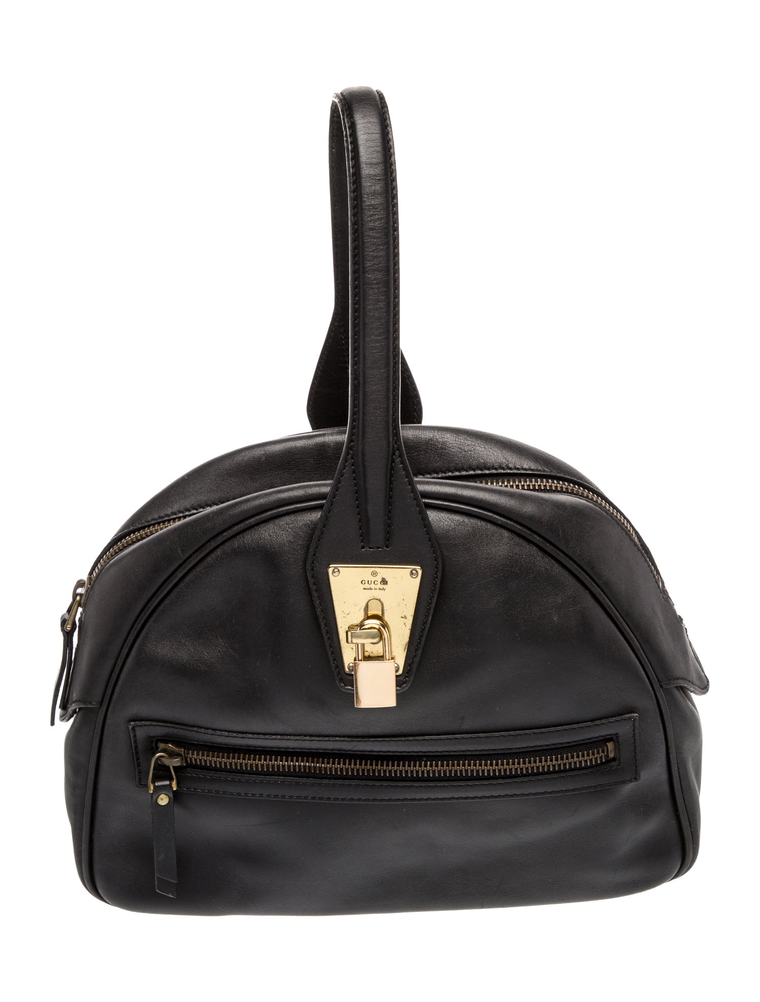 Gucci Leather Top Handle Bag Vintage