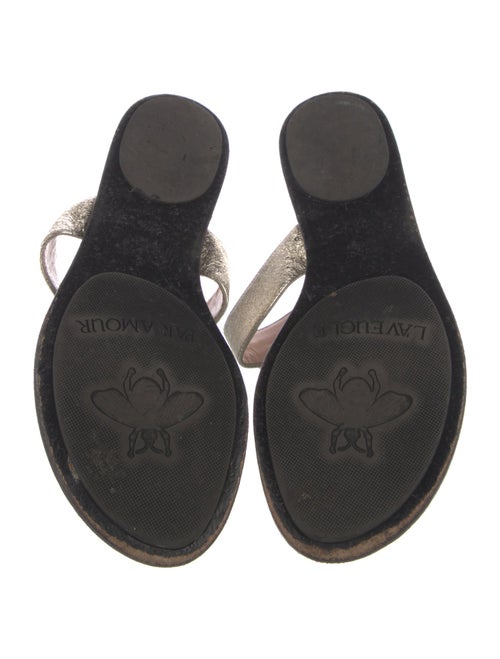 Gucci Double G Logo Leather Slides