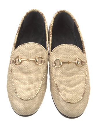 Gucci Raffia Loafers