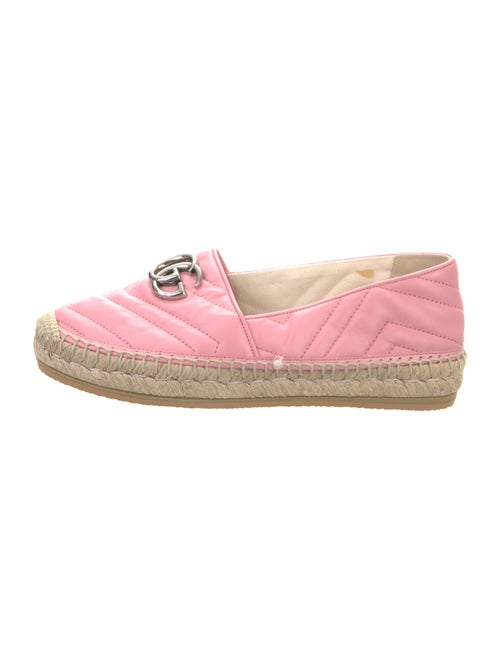 Gucci Double G Logo Leather Espadrilles
