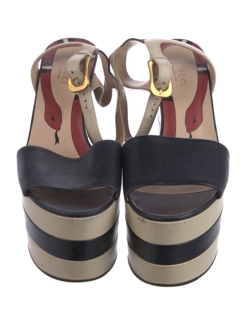 Gucci Kingsnake Leather Sandals