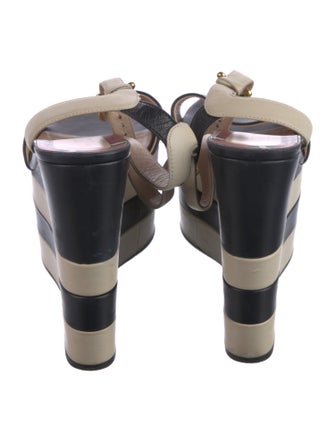 Gucci Kingsnake Leather Sandals