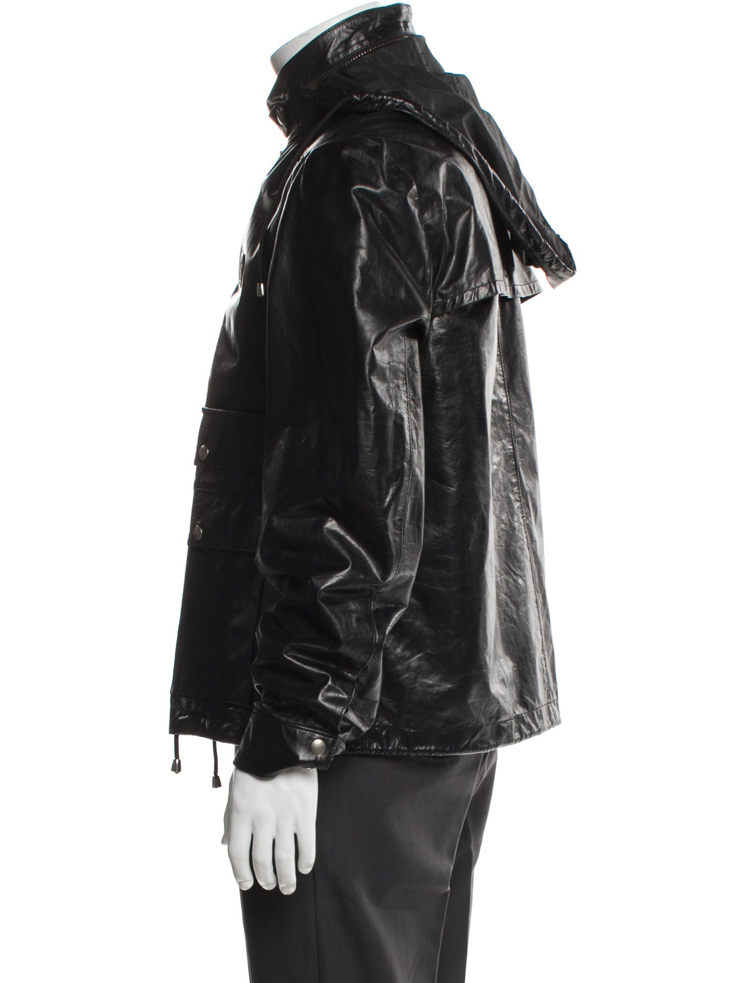 Gucci Web Accent Calfskin Utility Jacket w/ Tags