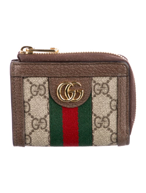 Gucci Ophidia Zip Around GG Supreme Compact Wallet